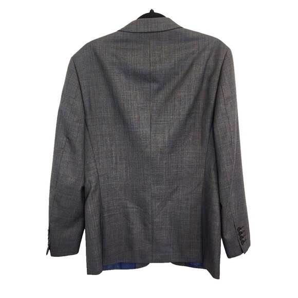 Mantoni Mens Blazer Sport Coat Charcoal Plaid  38R Super Fine Wool Jacket - Picture 6 of 13